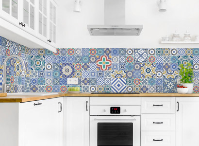 Kitchen wall cladding tiles