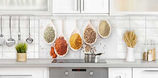 Splashback spices and herbs