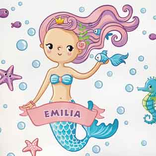 Wall stickers little-mermaid