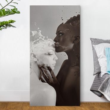Print on canvas - Milk & Coffee Kiss