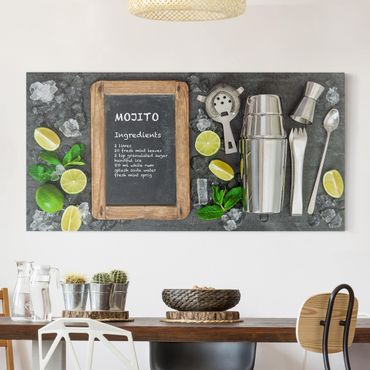 Print on canvas - Mojito Recipe