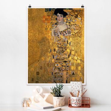 Poster art print - Gustav Klimt - Portrait Of Adele Bloch-Bauer I