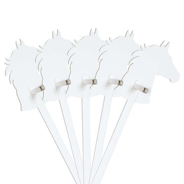 Set Horse White for Drawing/Stickers - FOLDZILLA Hobby horse