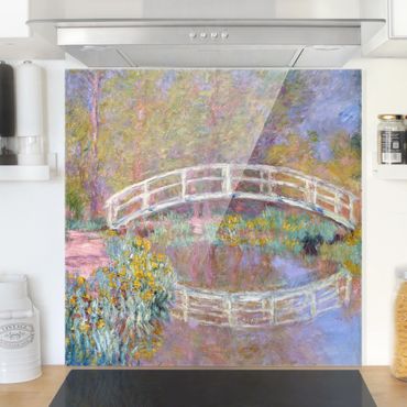 Glass Splashback - Claude Monet - Bridge Monet's Garden - Square 1:1