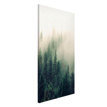 Magnetic memo board - Foggy Forest Awakening