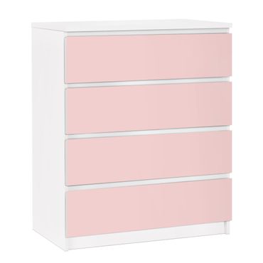Adhesive film for furniture IKEA - Malm chest of 4x drawers - Colour Rose