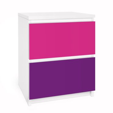 Adhesive film for furniture IKEA - Malm chest of 2x drawers - Set Girly
