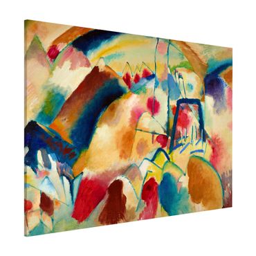 Magnetic memo board - Wassily Kandinsky - Landscape With Church (Landscape With Red Spotsi)