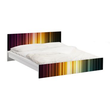 Adhesive film for furniture IKEA - Malm bed 180x200cm - Rainbow Light