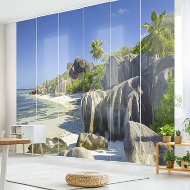 Sliding panel curtains set - Dream Beach Seychelles
