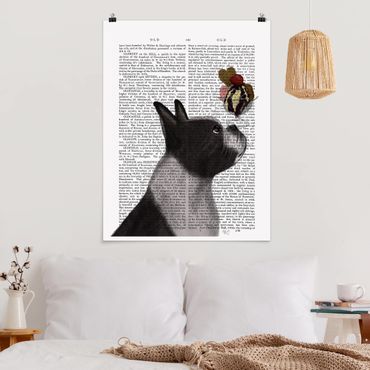 Poster quote - Animal Reading - Terrier With Ice