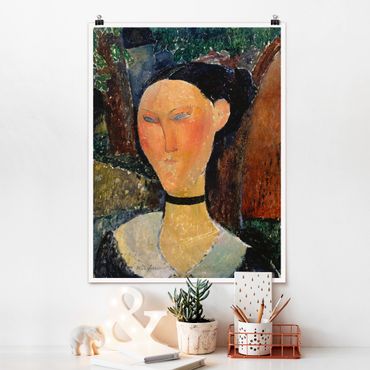 Poster - Amedeo Modigliani - Woman with a velvet Neckband