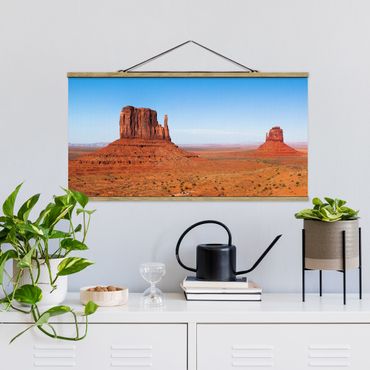 Fabric print with poster hangers - Rambling Colorado Plateau