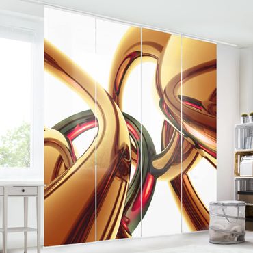 Sliding panel curtains set - Stunning Gold Style