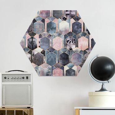 Forex hexagon - Art Deco Marble Gold