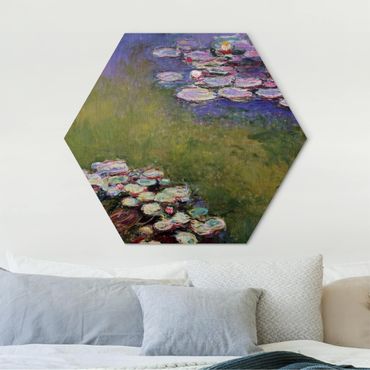Alu-Dibond hexagon - Claude Monet - Water Lilies