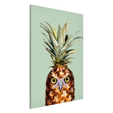 Magnetic memo board - Pineapple With Owl