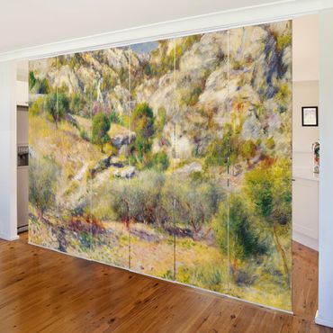 Sliding panel curtains set - Auguste Renoir - Rock At Estaque