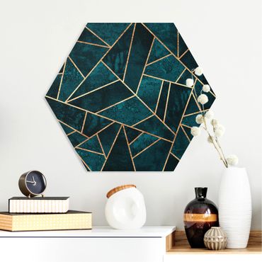 Forex hexagon - Dark Turquoise With Gold