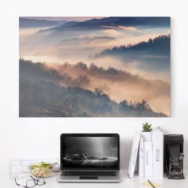 Print on canvas - Fog At Sunset