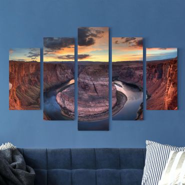 Print on canvas 5 parts - Colorado River Glen Canyon