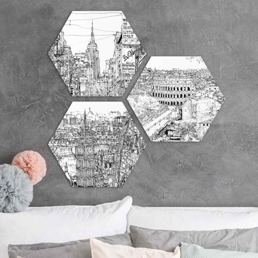 Forex hexagon - City Studies - New York - London - Rome
