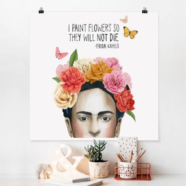 Poster - Frida's Thoughts - Flowers