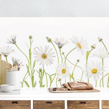 Kitchen wall cladding - Gentle Daisy Mix I