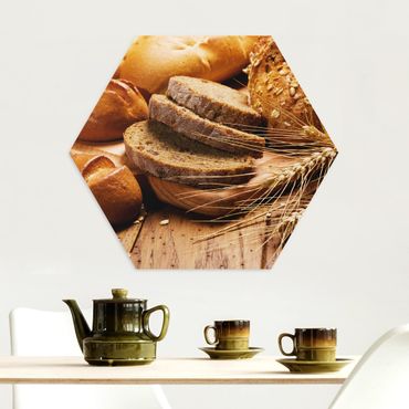 Alu-Dibond hexagon - German Bread