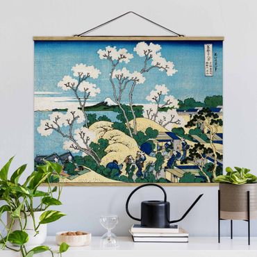 Fabric print with poster hangers - Katsushika Hokusai - The Fuji Of Gotenyama