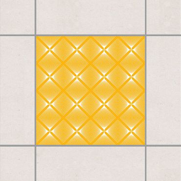 Tile sticker - Tender Vintage Caro Melon Yellow