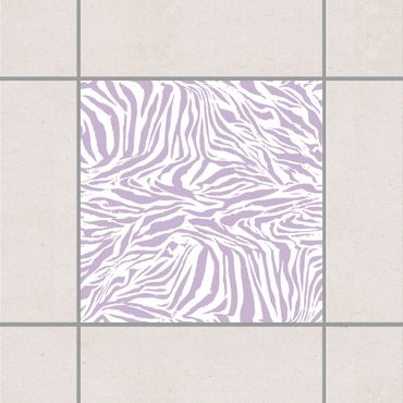 Tile sticker - Zebra Design Lavender