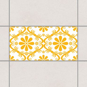 Tile sticker - Floral Melon Yellow