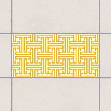 Tile sticker - Decorative Labyrinth Melon Yellow