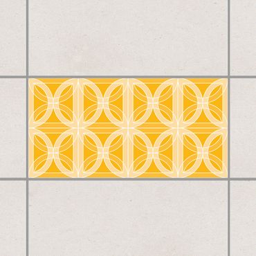 Tile sticker - Circular Tile Design Melon Yellow 30cm x 60cm