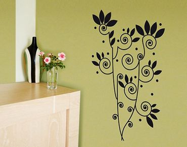 Wall sticker - No.BR184 flower tendril