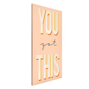Magnetic memo board - You Got This Typo Saying