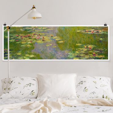 Panoramic poster art print - Claude Monet - Green Waterlilies
