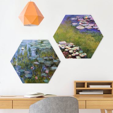 Forex hexagon - Claude Monet - Water Lilies Set