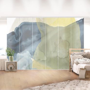Sliding panel curtains set - Ocean And Desert III