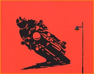 Wall sticker - No.UL286 motorcyclists