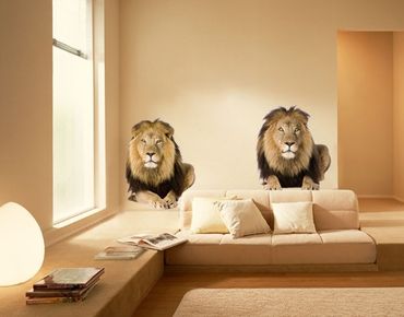 Wall sticker - No.165 Two Lions
