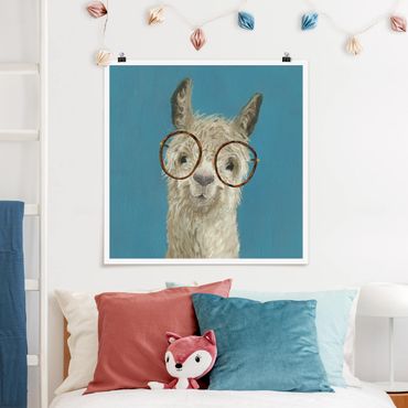 Poster - Lama With Glasses I