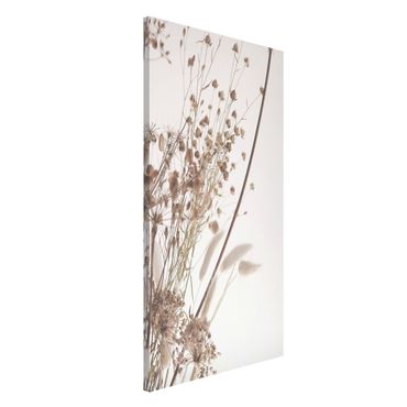 Magnetic memo board - Bouquet Of Ornamental Grass And Flowers