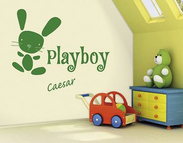 Wall sticker quote - No.SF743 Customised text Playboy