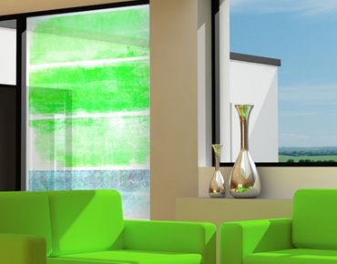 Window decoration - Colour Harmony Green