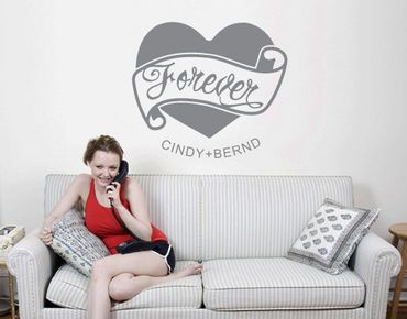 Wall sticker - No.UL109 Customised text Forever