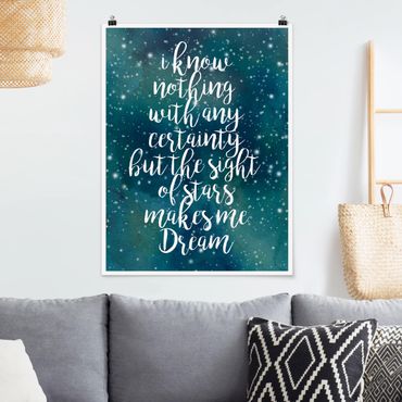 Poster quote - Starry Certainty