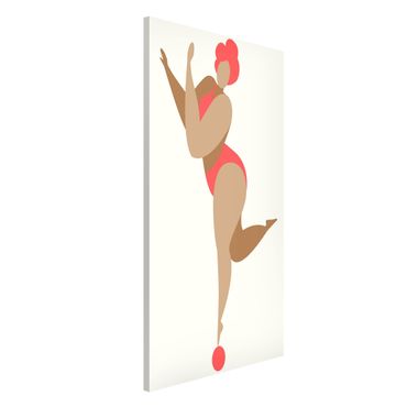 Magnetic memo board - Miss Dance Pink
