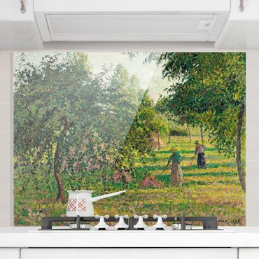Glass Splashback - Camille Pissarro - Apple Trees - Landscape 3:4